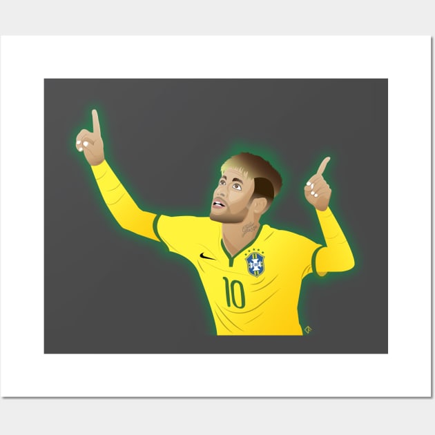 Neymar Wall Art by cdisneyfanatic